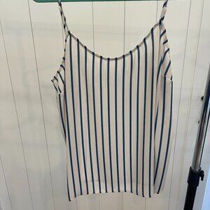 L'Academie Blue and White Stripe Tank